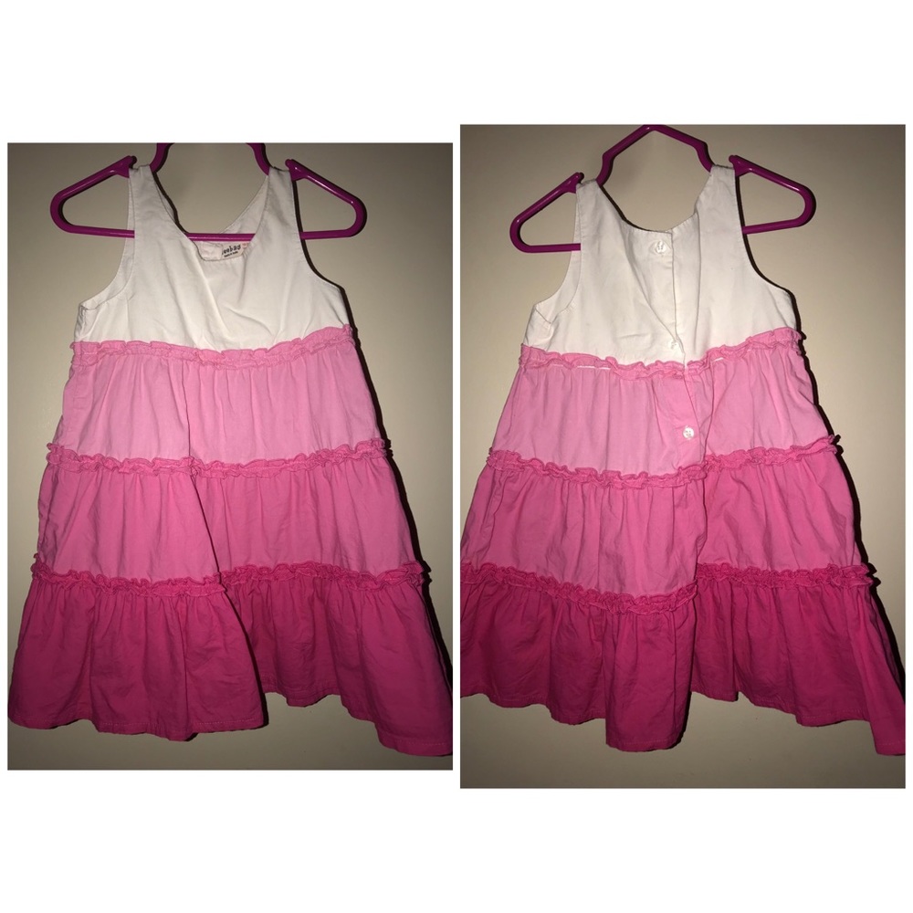 2T Pink Ombré Dress /Button back 💕